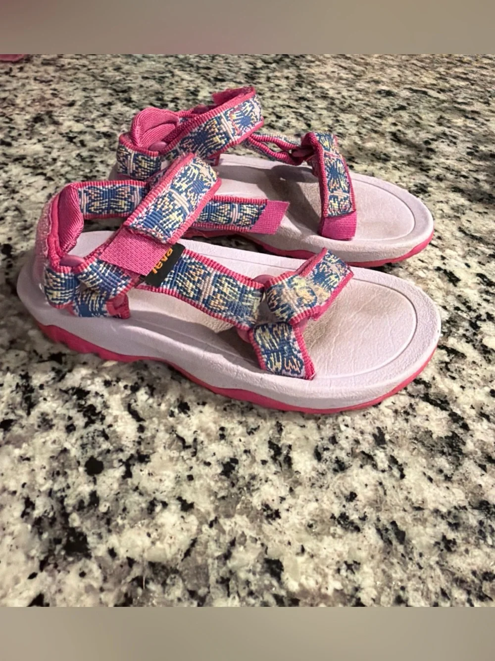 TEVA Little Kids Sandals Size 7 Pink/purple Approx 7